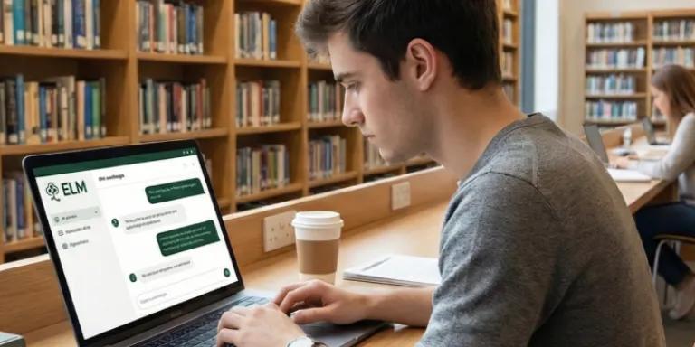 Student using ELM