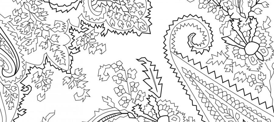 unstarted colouring-in patterns