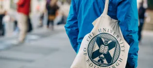 Person with a tote bag