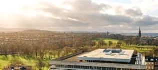 View over Main Library