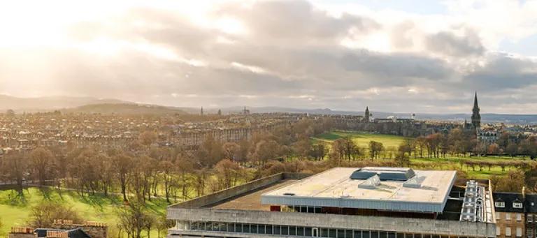 View over Main Library