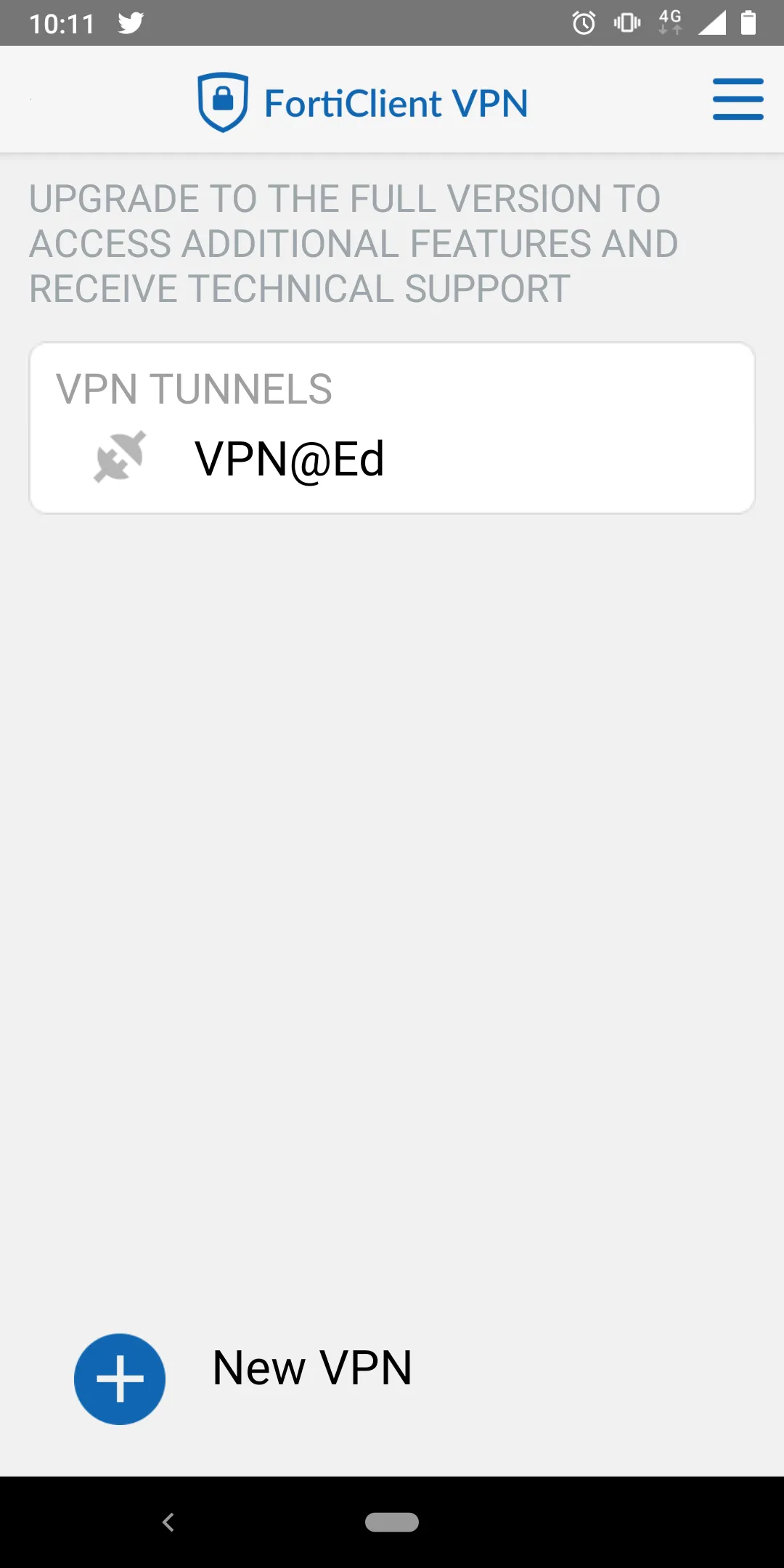 FortiClient VPN - Connection Choice