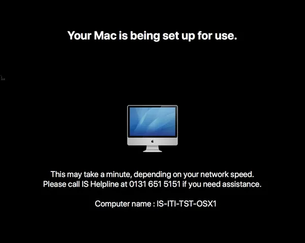 Lab Mac Login Screen