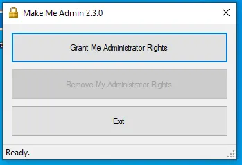 MakeMeAdmin Interface