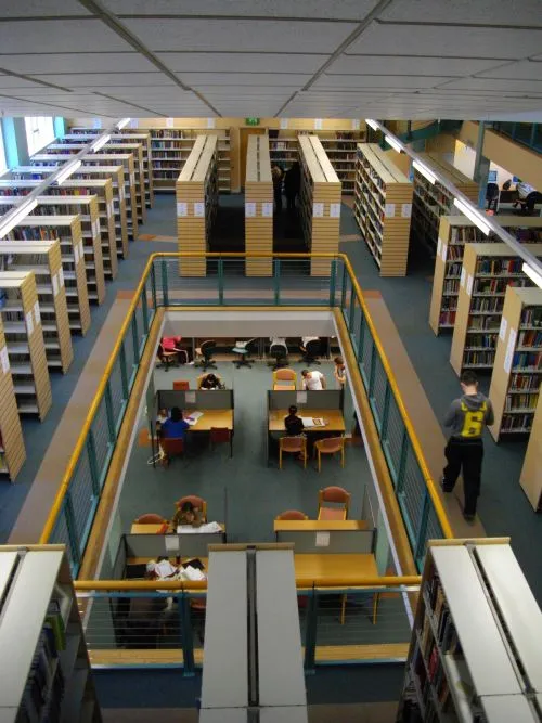Study space in Moray House Library Image