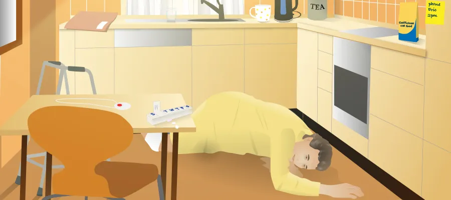 Case study Rose collapsed in her kitchen