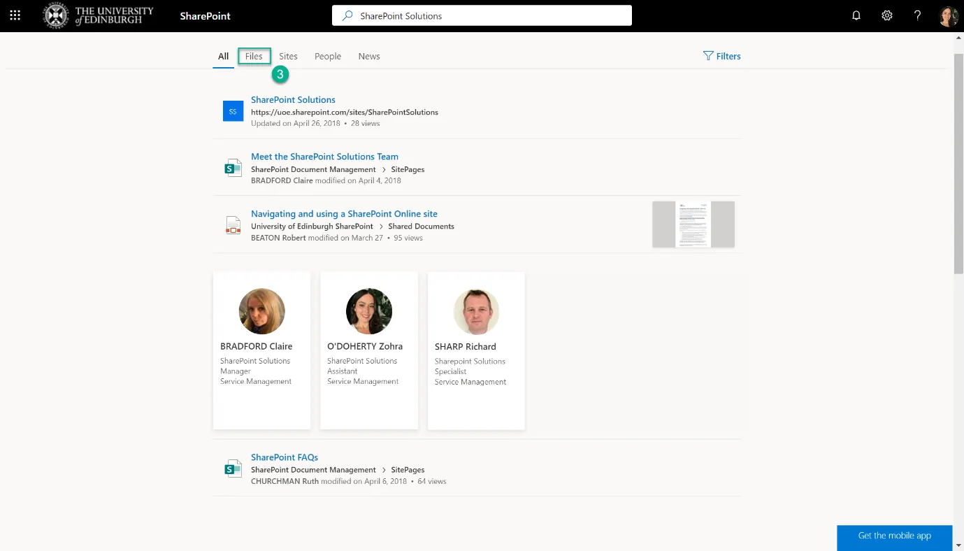 SharePoint Online Screenshot