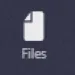 Image of the files icon on the Teams navigation bar, showing a sheet of paper