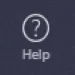 Image of the help icon on the Teams navigation bar, showing a question mark