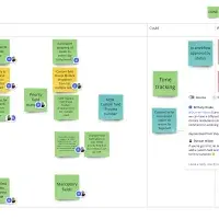 Miro requirements sticky notes and comments