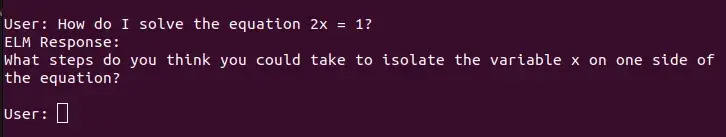 Closed question, reflective response example