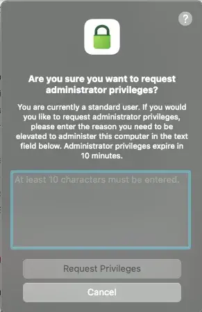 privileges-request