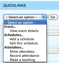 quicklinks menu options