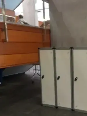 photograph of the disability equipment lockers