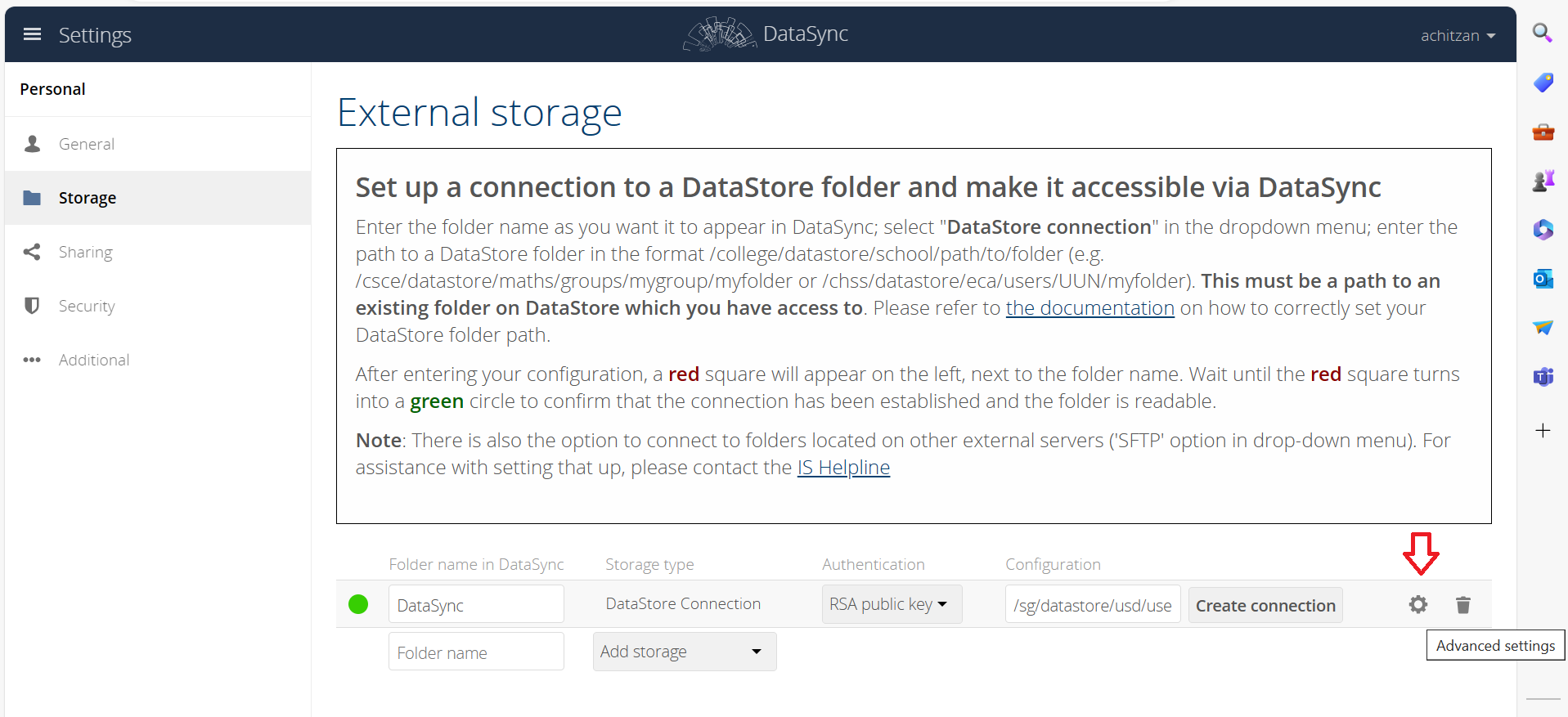 External Storage - sharing options