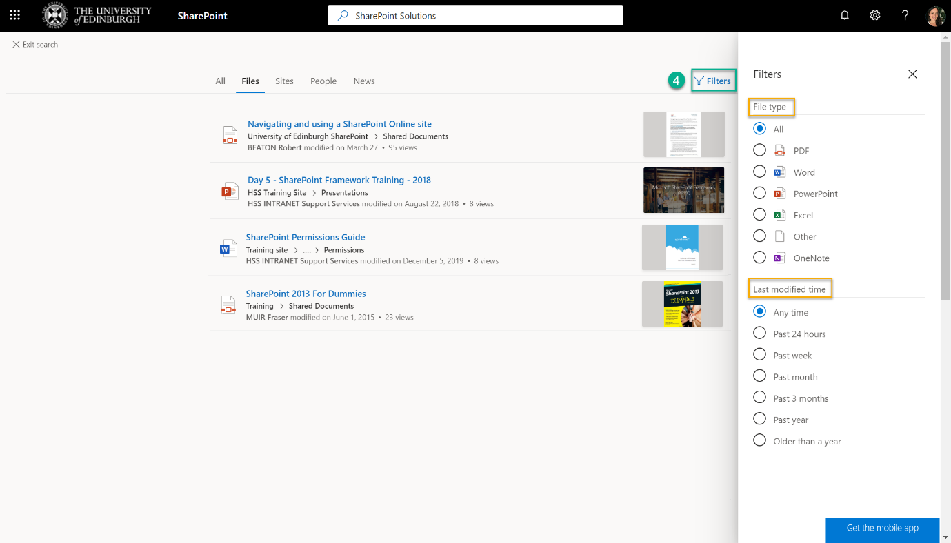 SharePoint Online Screenshot