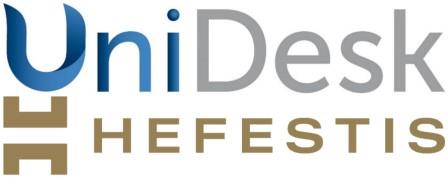 UniDesk and HEFESTIS logos