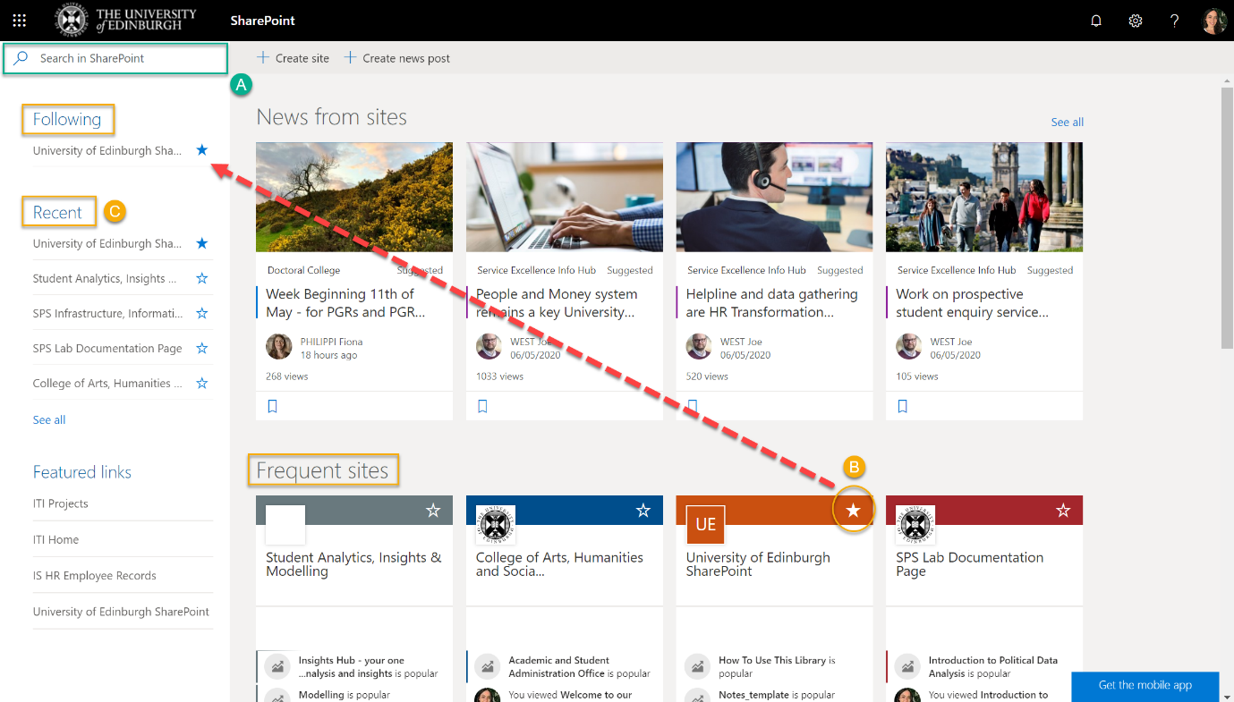 SharePoint Online Screenshot