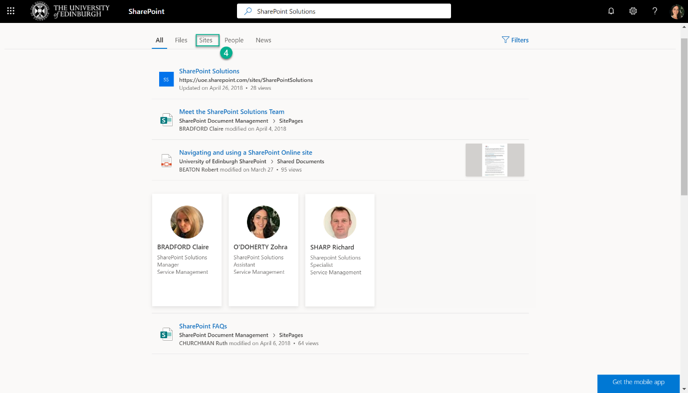 SharePoint Online Screenshot