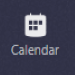 Image of Teams calendar icon in the navigation bar. Icon of a wall calendar. 