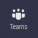 Image of the teams icon on the teams navigation bar. Icon of 3 people.