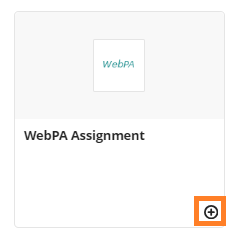 WebPA link in Learn